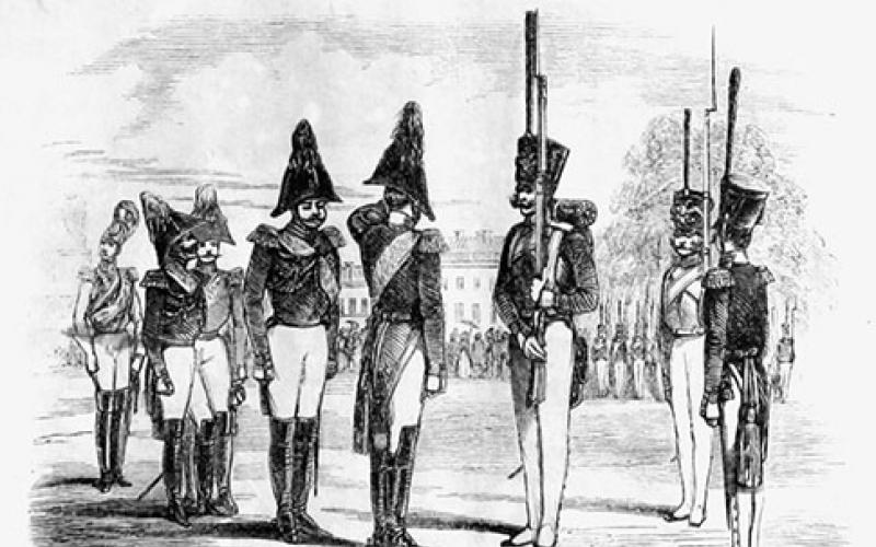 Rossiya kiyimlari arxivi 1812 yilgi rus armiyasi askarlari va ofitserlarining kiyimlari